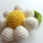 Crochet Flower Girl Baby Rattle Bouquet Choose..