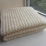 Crochet Blanket Afghan Lapghan Cream Throw